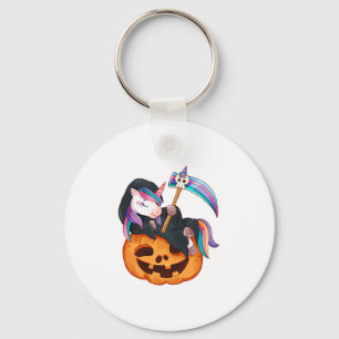 Unicorn Halloween Security Costume Daughter Pumpki Key Ring