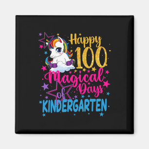 Unicorn Happy 100 Magical Days Of Kinder Magnet