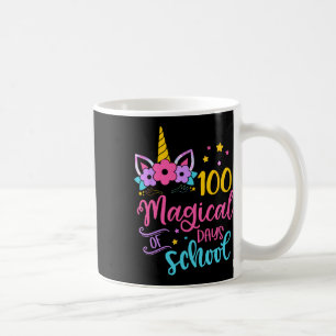 Unicorn Happy 100th Day 100 Magical Days Of School Coffee Mug