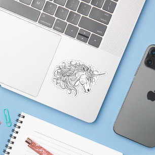 Unicorn Head Drawing Small