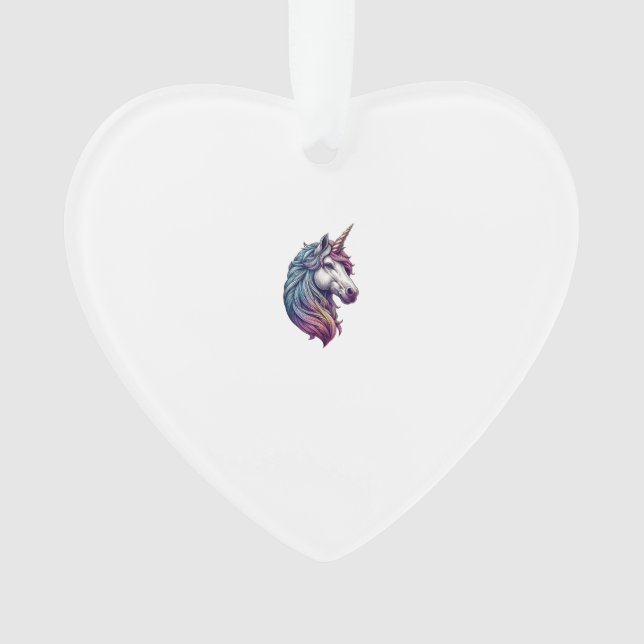 Unicorn Head Graphic Tank Top Ornament (Front)