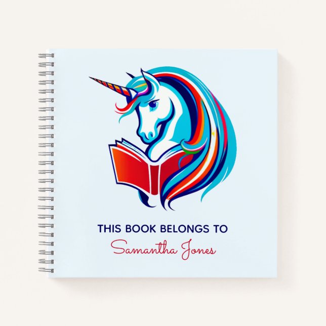 Unicorn Head Notebook (Front)