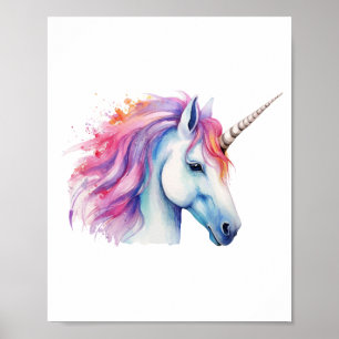 Unicorn Head  Poster