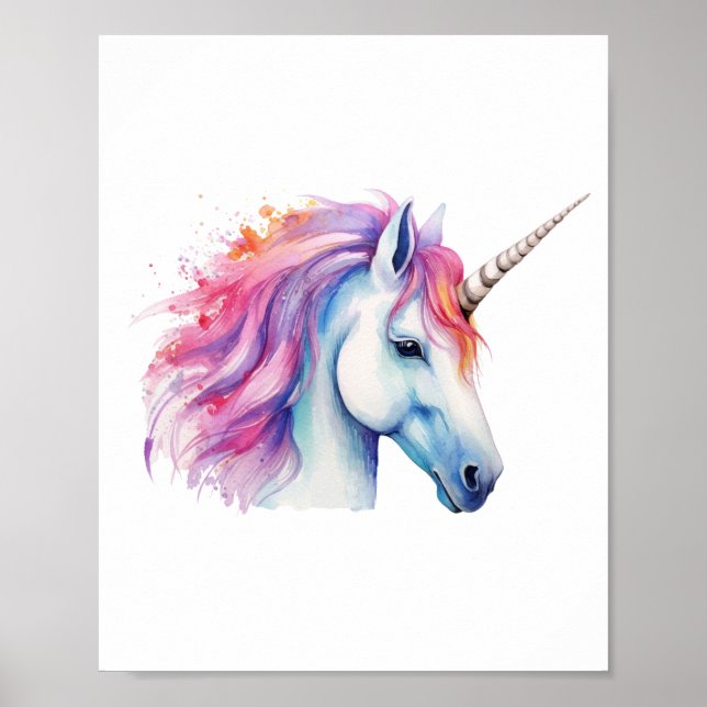 Unicorn Head  Poster (Front)