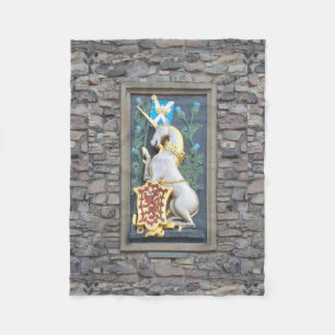 Unicorn, Holyrood Palace Fleece Blanket