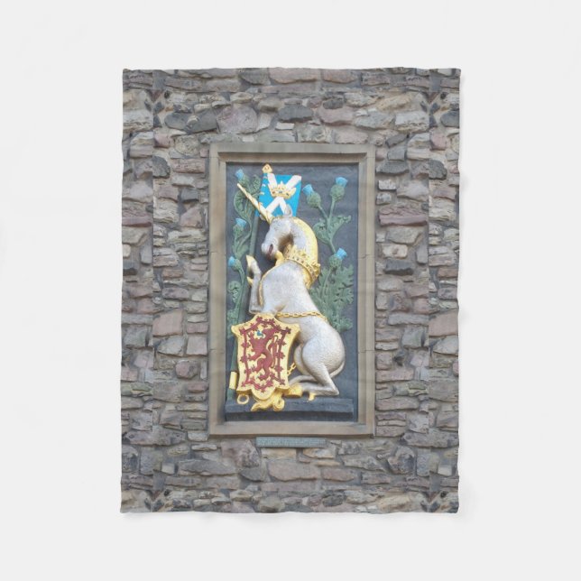 Unicorn, Holyrood Palace Fleece Blanket (Front)