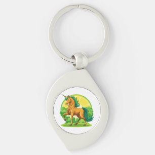 Unicorn horse key ring