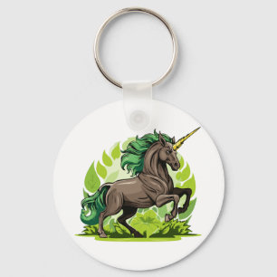 Unicorn horse key ring