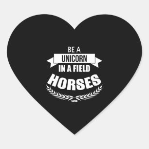 Unicorn horse mythical creatures Pony Unicorn      Heart Sticker