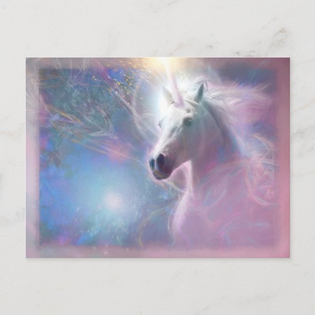 Unicorn Horse SHAFIRE Postcard (Front)