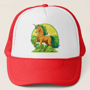 Unicorn horse trucker hat