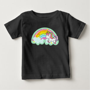 Unicorn Horse with Rainbow Cartoon-24964 Baby T-Shirt