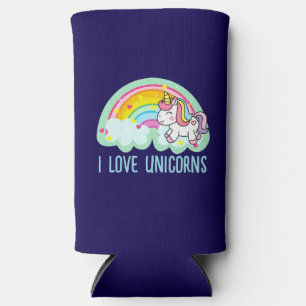 Unicorn Horse with Rainbow Cartoon-24964 Seltzer Can Cooler