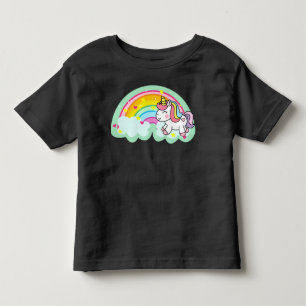 Unicorn Horse with Rainbow Cartoon-24964 Toddler T-Shirt