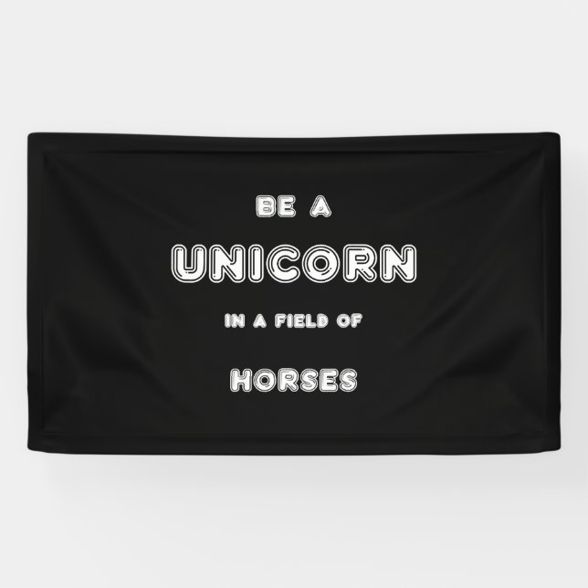 Unicorn Horses Banner (Horizontal)