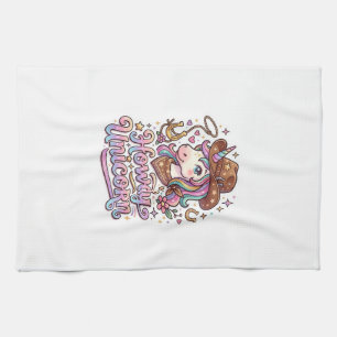 Unicorn Howdy Unicorn Gift Idea Sticker and Shirt Tea Towel