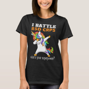 Unicorn I Battle Rsd Crps Awareness T-Shirt
