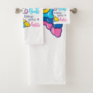 Unicorn I Didn't Fart My Butt Blew You A Kiss Bath Towel Set