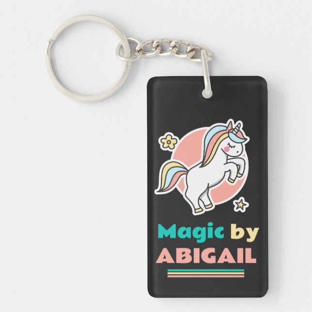 Unicorn - I Do Magic - Magic by You Key Ring (Front)