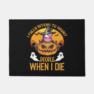 unicorn i fully intend to haunt people doormat