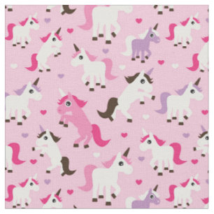 unicorn illustration kids background fabric