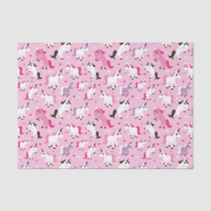 unicorn illustration kids background tissue paper
