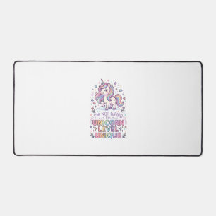 Unicorn I'm Not Weird I'm Unicorn Level Unique Ado Desk Mat
