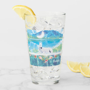 Unicorn in a paradise dream world customized  glass