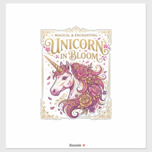 Unicorn in Bloom Stylish Zazzle Design_1
