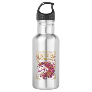 Unicorn in Bloom Stylish Zazzle Design_1 532 Ml Water Bottle