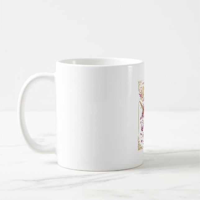 Unicorn in Bloom Stylish Zazzle Design_1 Coffee Mug (Left)