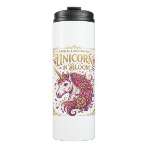 Unicorn in Bloom Stylish Zazzle Design_1 Thermal Tumbler