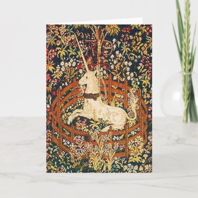Unicorn in captivity card (Front)