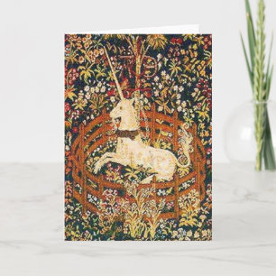 Unicorn in captivity card