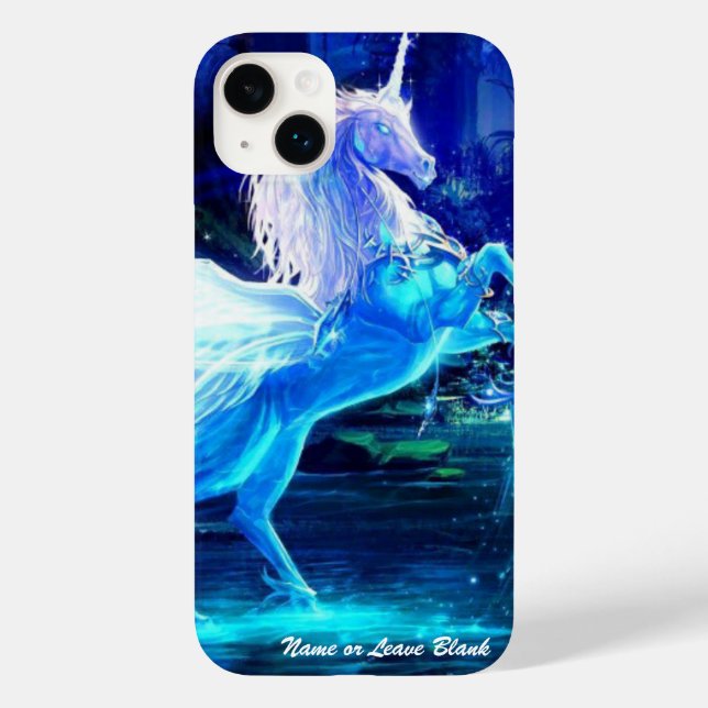 Unicorn in Moonlight Customise Name iphone Case-Mate iPhone Case (Back)