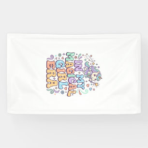 Unicorn In My Magical Girl Era Kawaii Sticker and Banner