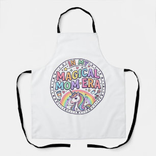 Unicorn In My Magical Mum Era Funny Shirt Graphic_ Apron