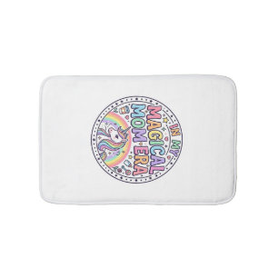 Unicorn In My Magical Mum Era Funny Shirt Graphic_ Bath Mat