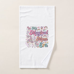 Unicorn In My Magical Mum Era Kawaii POD Artwork_1 Hand Towel