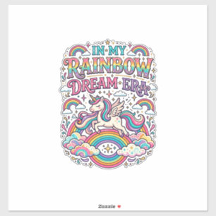 Unicorn In My Rainbow Dream Era Colorful Apparel G
