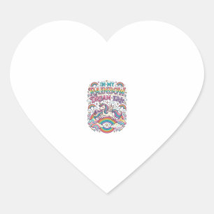 Unicorn In My Rainbow Dream Era Colorful Apparel G Heart Sticker