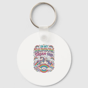 Unicorn In My Rainbow Dream Era Colorful Apparel G Key Ring