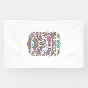 Unicorn In My Rainbow Dream Era Colourful Apparel  Banner