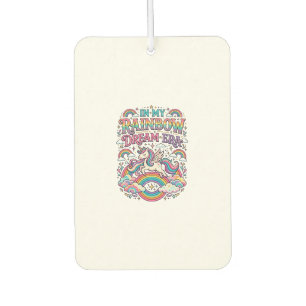 Unicorn In My Rainbow Dream Era Colourful Apparel Car Air Freshener