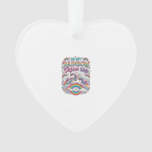 Unicorn In My Rainbow Dream Era Colourful Apparel Ornament