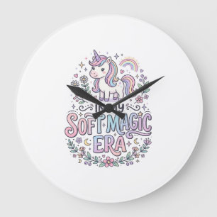 Unicorn In My Soft Magic Era Playful Typography De Large Clock