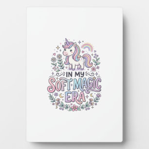 Unicorn In My Soft Magic Era Playful Typography De Plaque