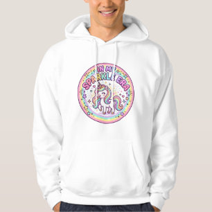 Unicorn In My Sparkle Era Funny Print on Demand De Hoodie