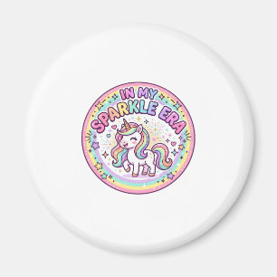 Unicorn In My Sparkle Era Funny Print on Demand De Magnet