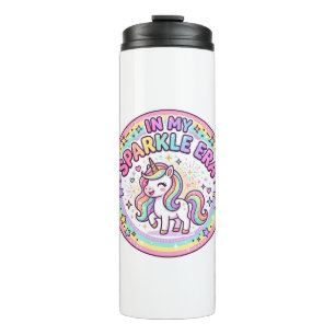 Unicorn In My Sparkle Era Funny Print on Demand De Thermal Tumbler